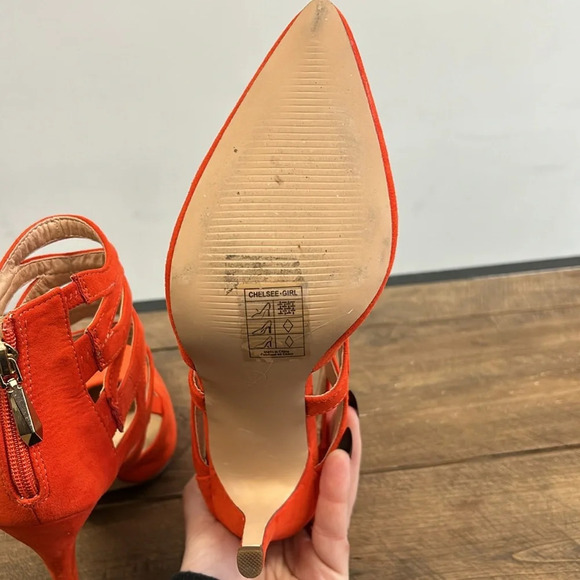 Orange pumps CHELSEE GIRL - Picture 6 of 8